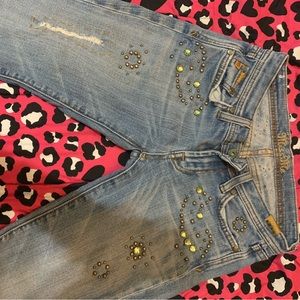 MissMe bedazzled blue jeans